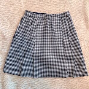 Paul & Joe | Navy and White houndstooth Mini A-Line Skirt; women’s size 38 / 6